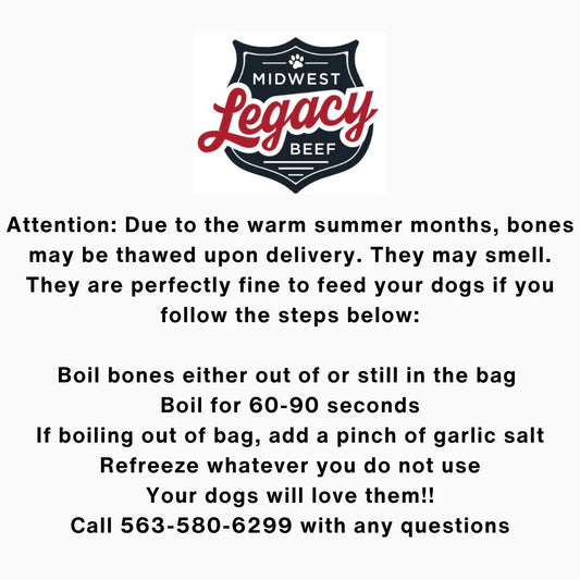 Femur + Full and 1/2 Beef Knuckle Bones