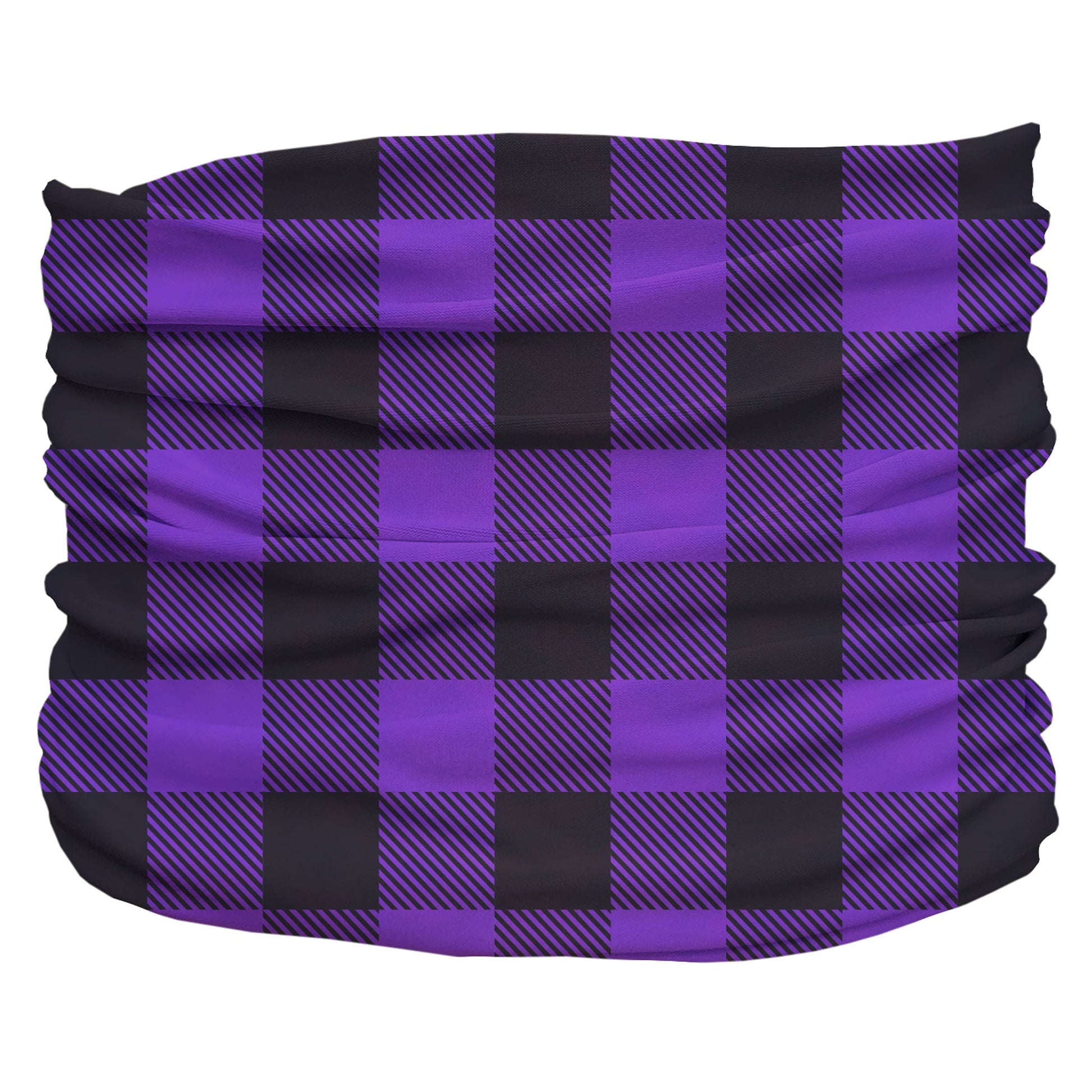 Buffalo Plaid Purple Pup Scruff-1