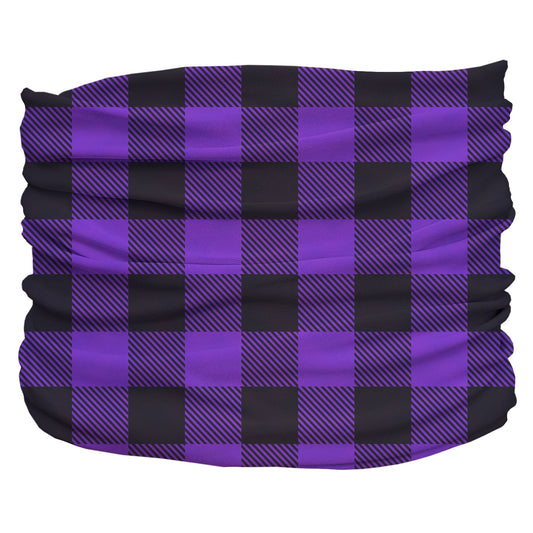 Buffalo Plaid Purple Pup Scruff-1