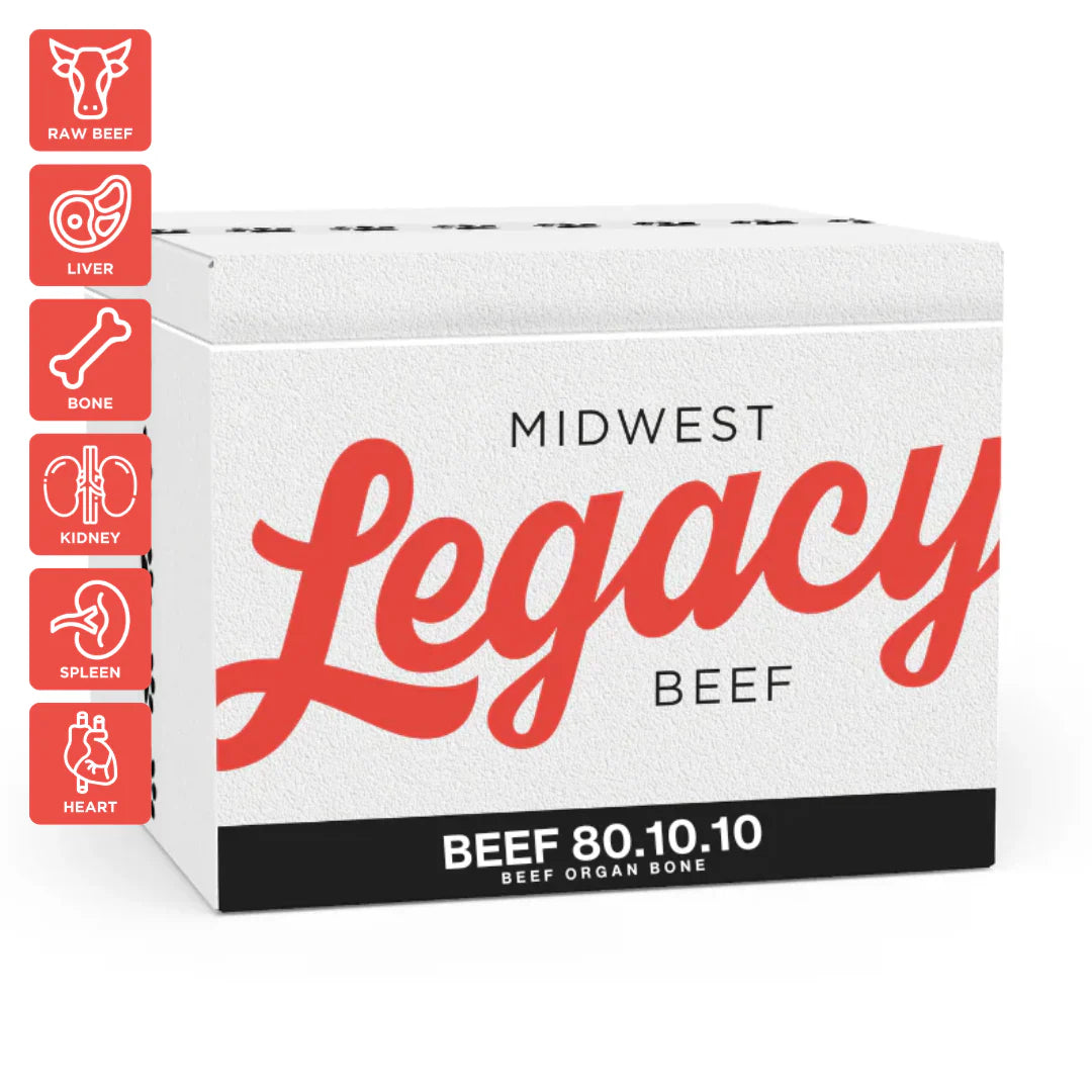 Legacy Beef 80.10.10 with Organ and Bone 30 LB Case