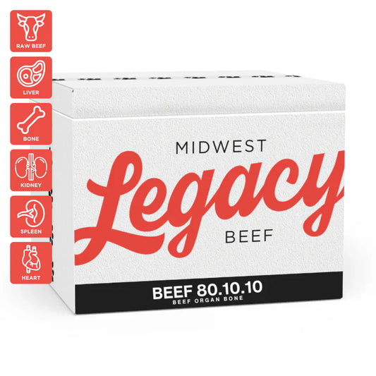 Legacy Beef 80.10.10 with Organ and Bone 30 LB Case