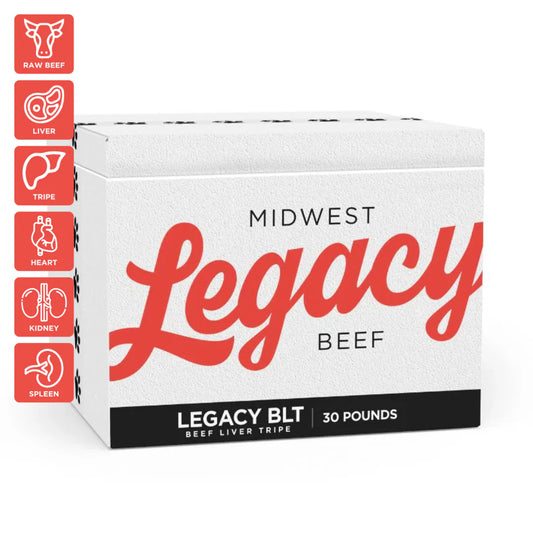 Legacy BLT (Beef, Liver & Tripe) 30 LB Case