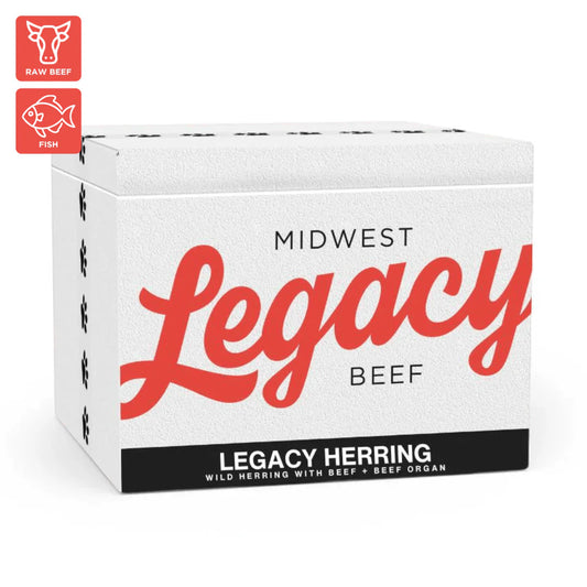 Legacy Herring + Beef 30 LB Case
